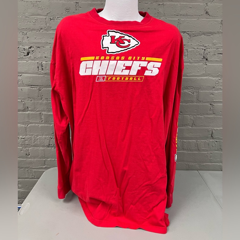 Team Apparel Red Kansas City Chiefs Long Sleeve Tee